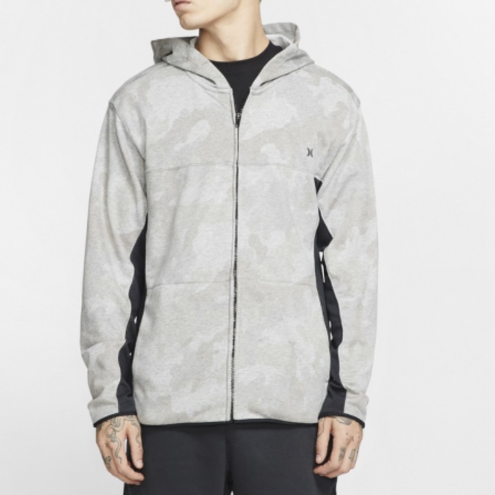Hurley Dri-FIT Naturals Men's Fleece Full-Zip Hoodie Sz L
